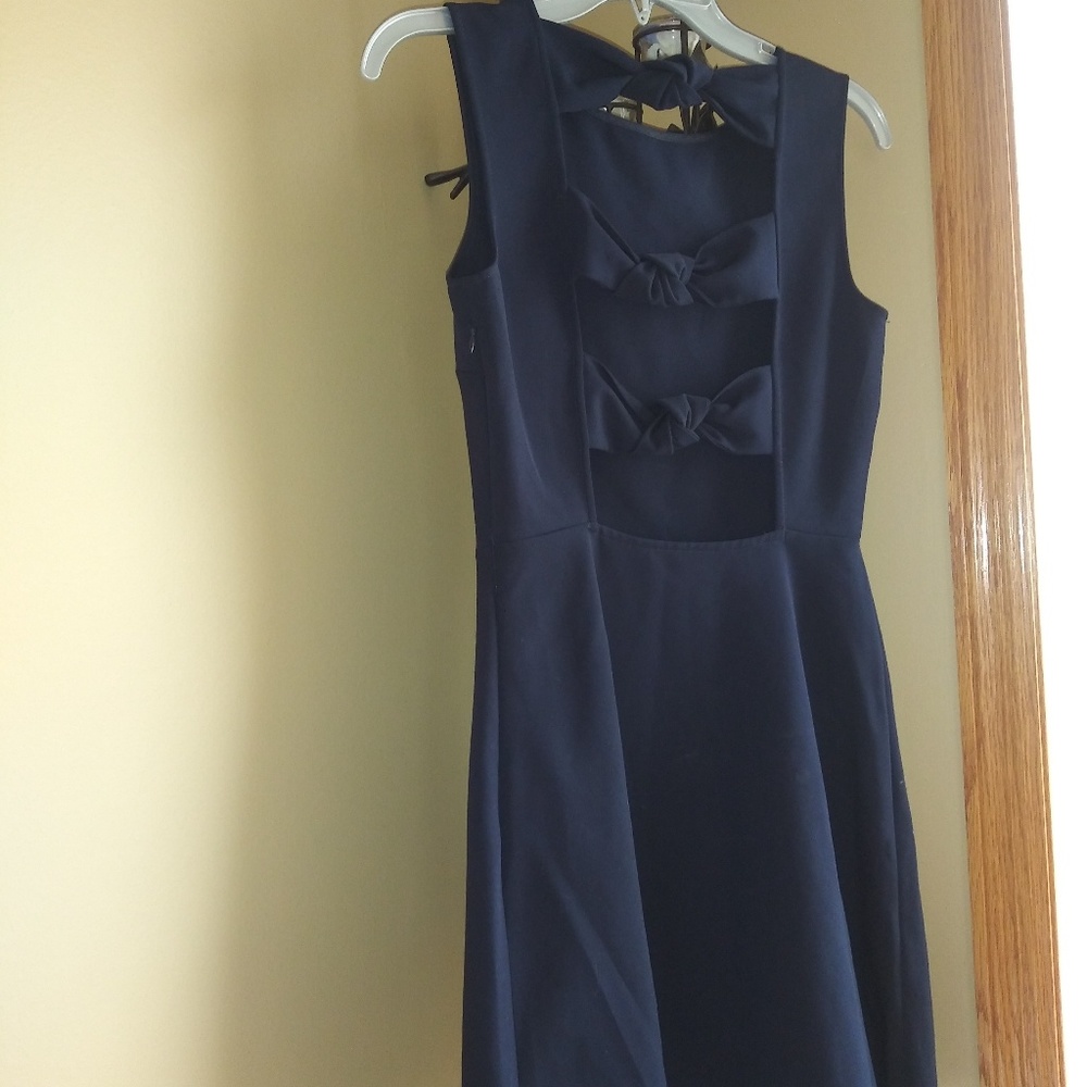 ZARA FIT AND FLARE DRESS WITH KNOTTED PANEL - Picture 5 of 8